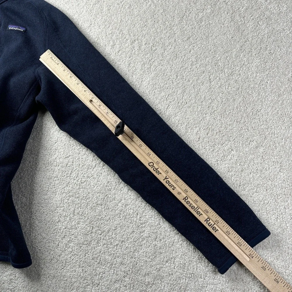 Patagonia Better Sweater‎ Men's Medium Blue 1/4 Zip Pullover Hiking 25523 LOGO